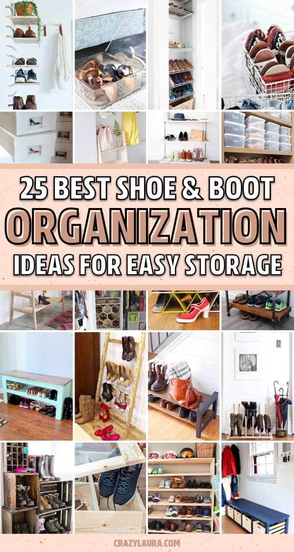 creative shoe and boot storage