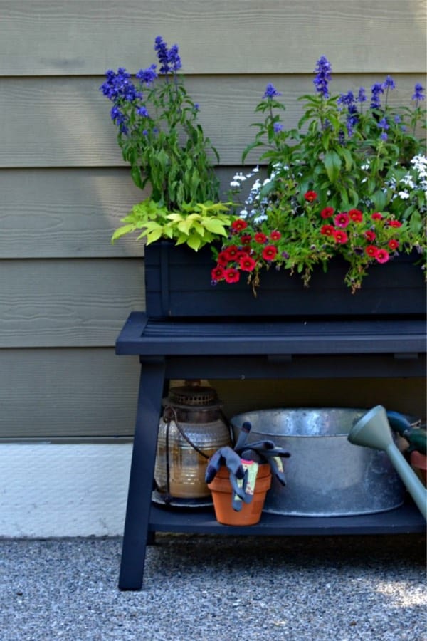 basic bench for the garden