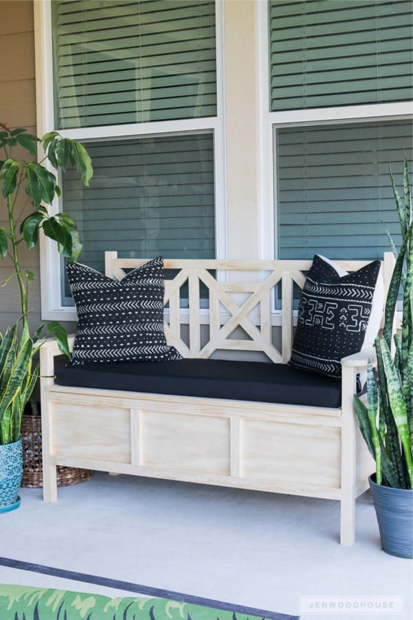 lightwood outdoor bench