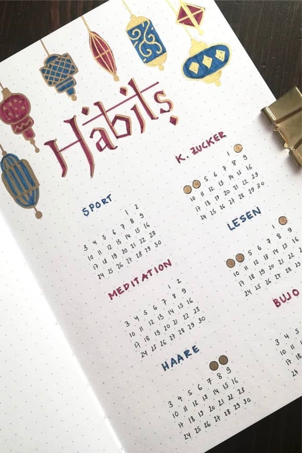 best habit spreads for june