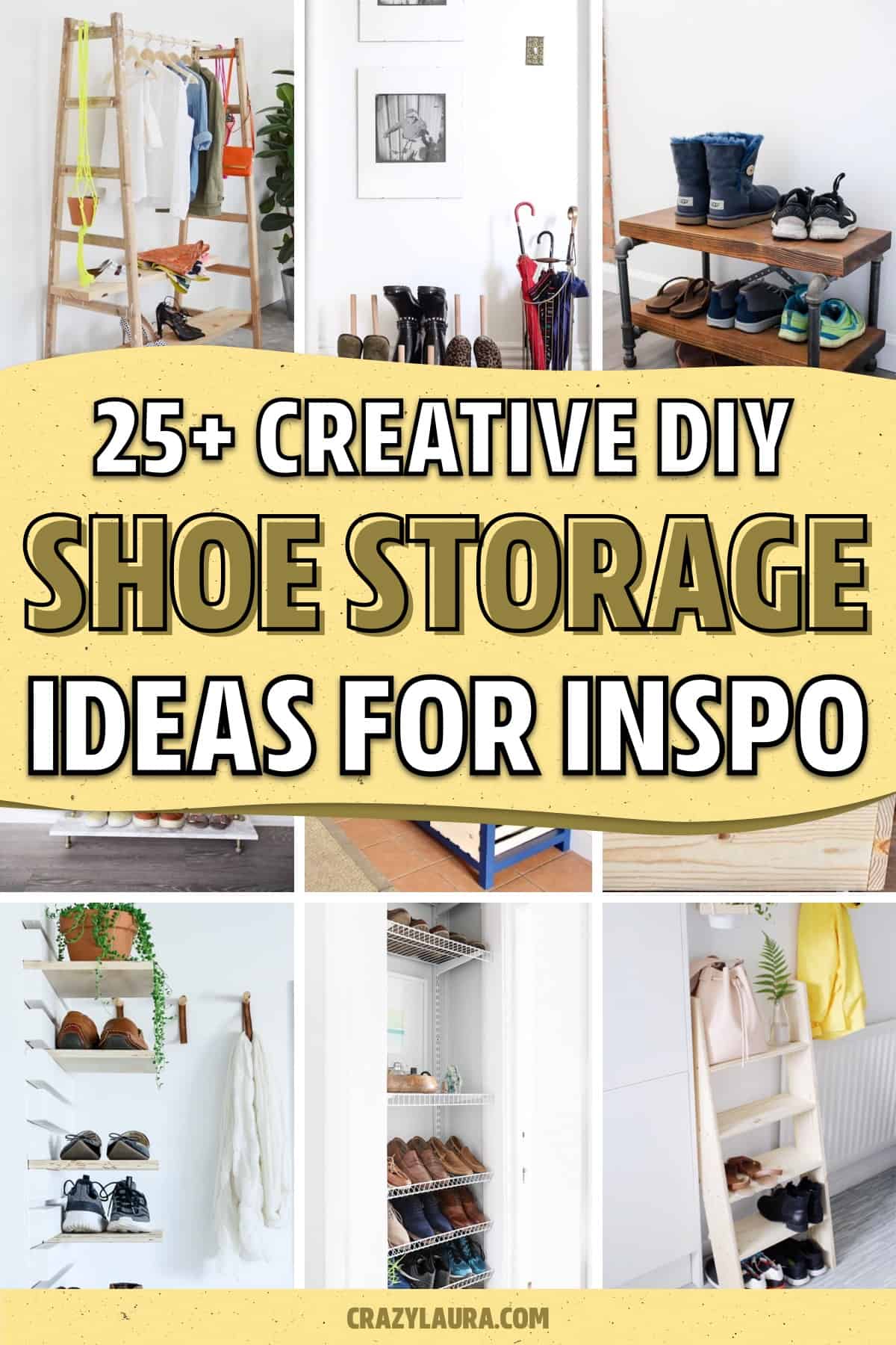 do it yourself shoe storage tutorials
