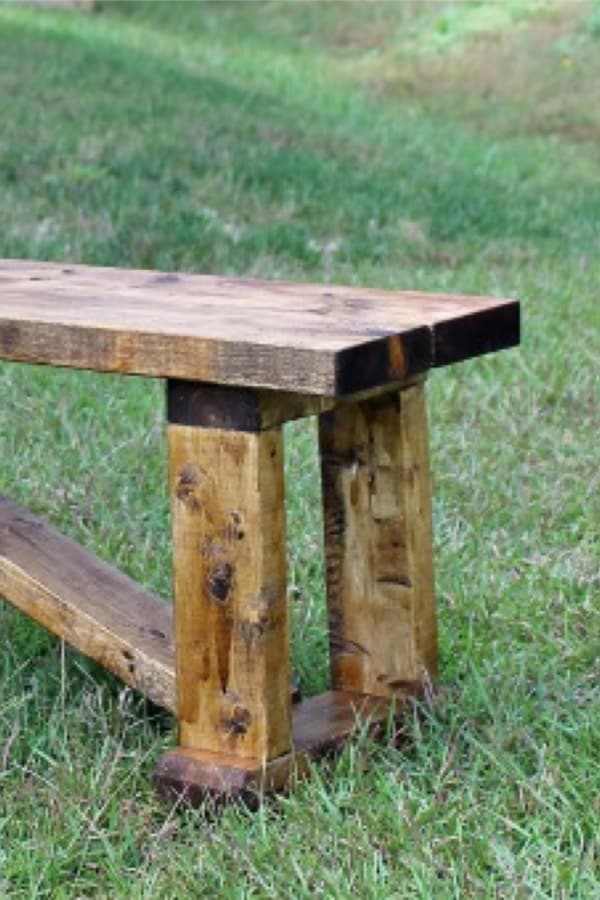 best diy wood bench