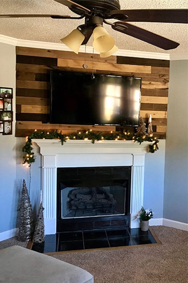 weathered wood for accent wall