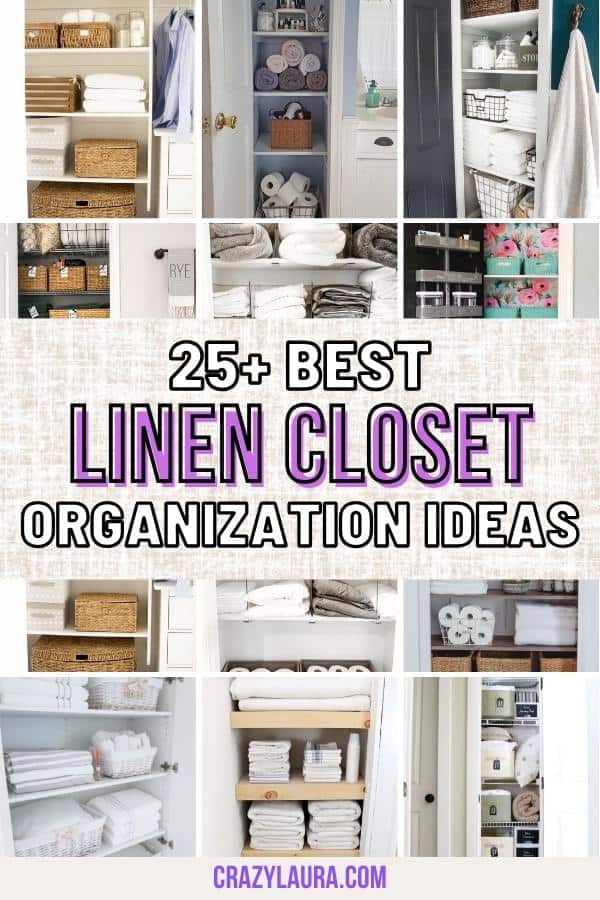 25+ Effortless Linen Closet Organization