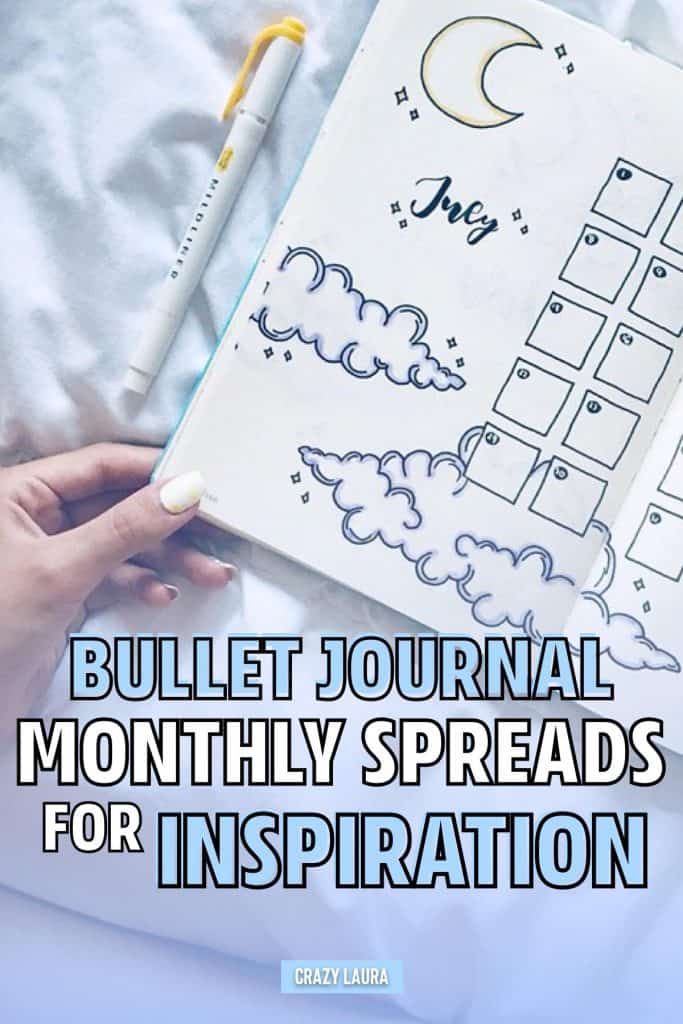 22 Best July Monthly Spread Examples For Inspiration - Crazy Laura