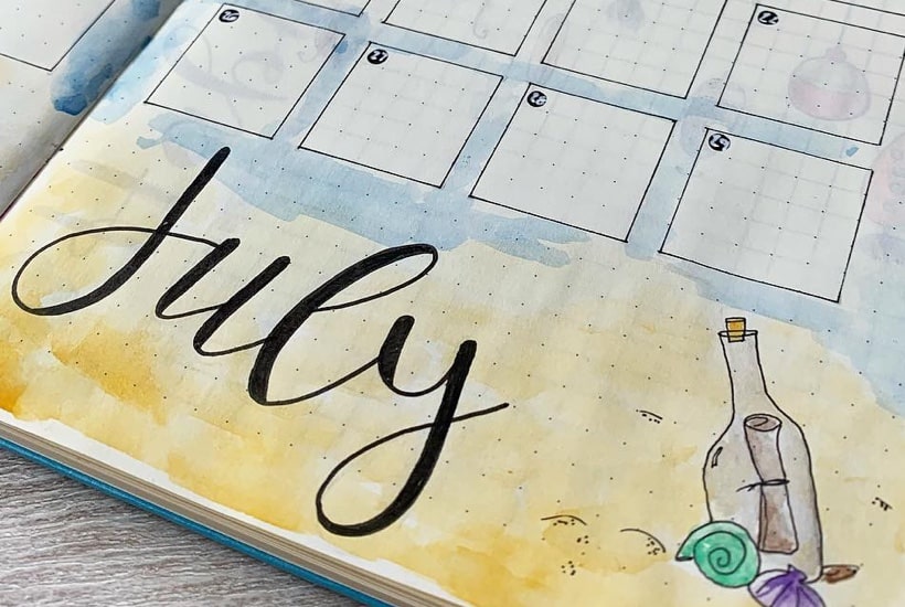 22 Best July Monthly Spread Examples For Inspiration