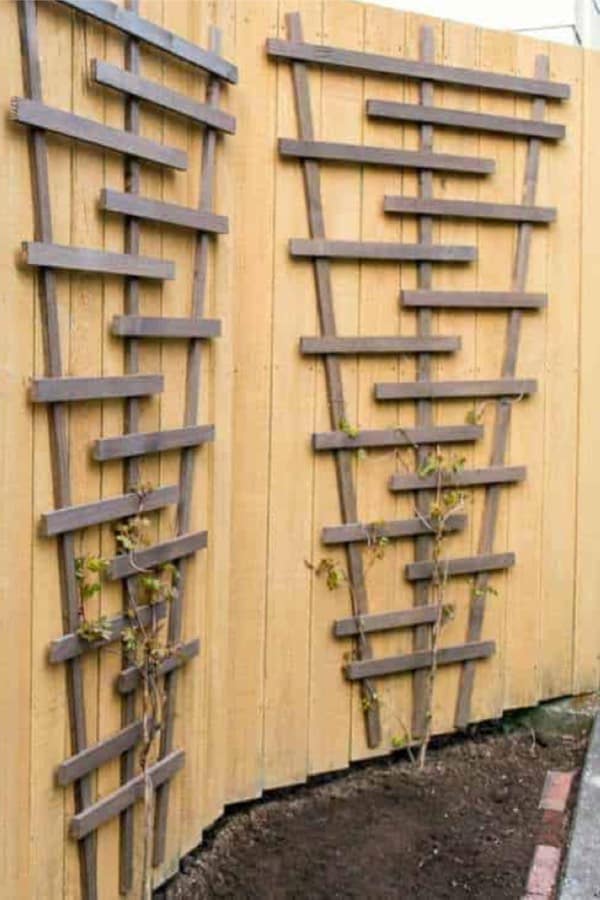 how to make rustic trellis for garden