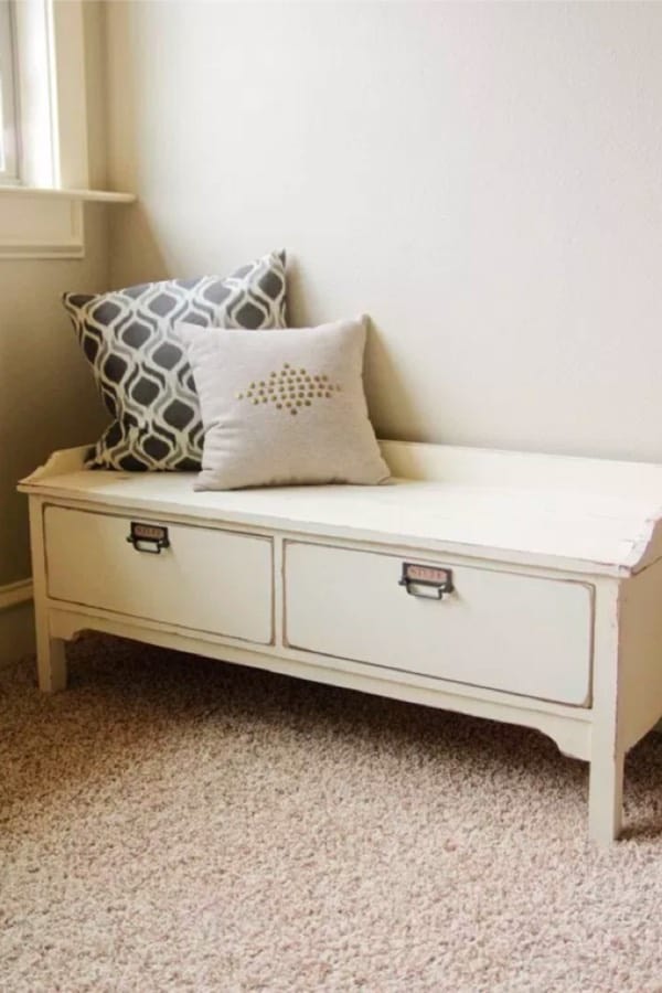 diy pottery barn chalk paint bench