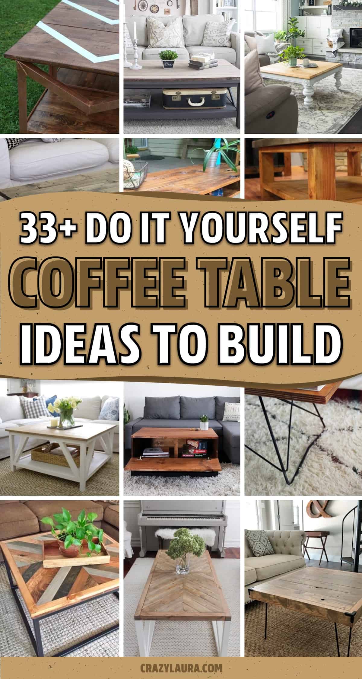 tutorial ideas for coffee table diy projects