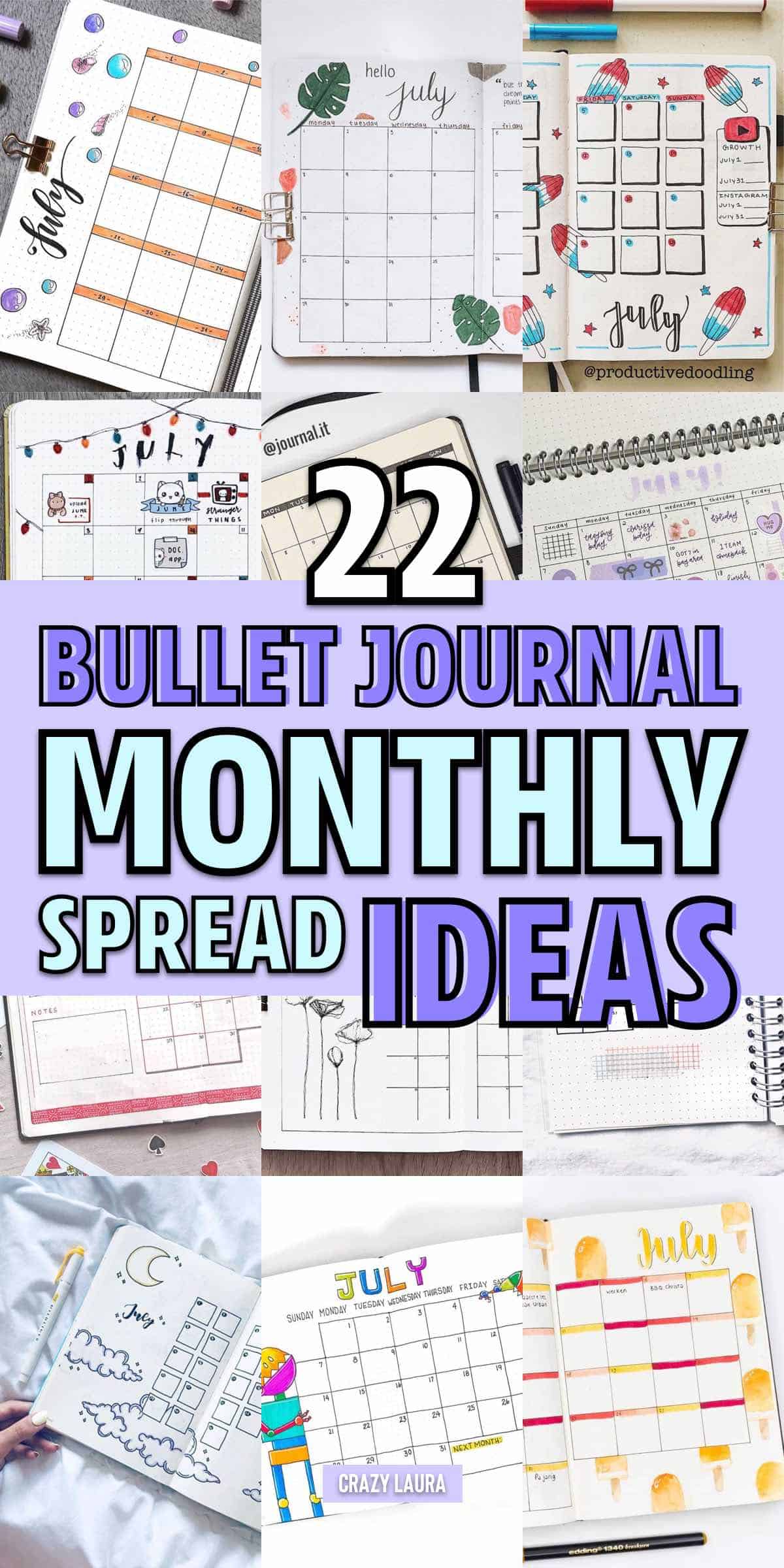 best monthly layouts for july