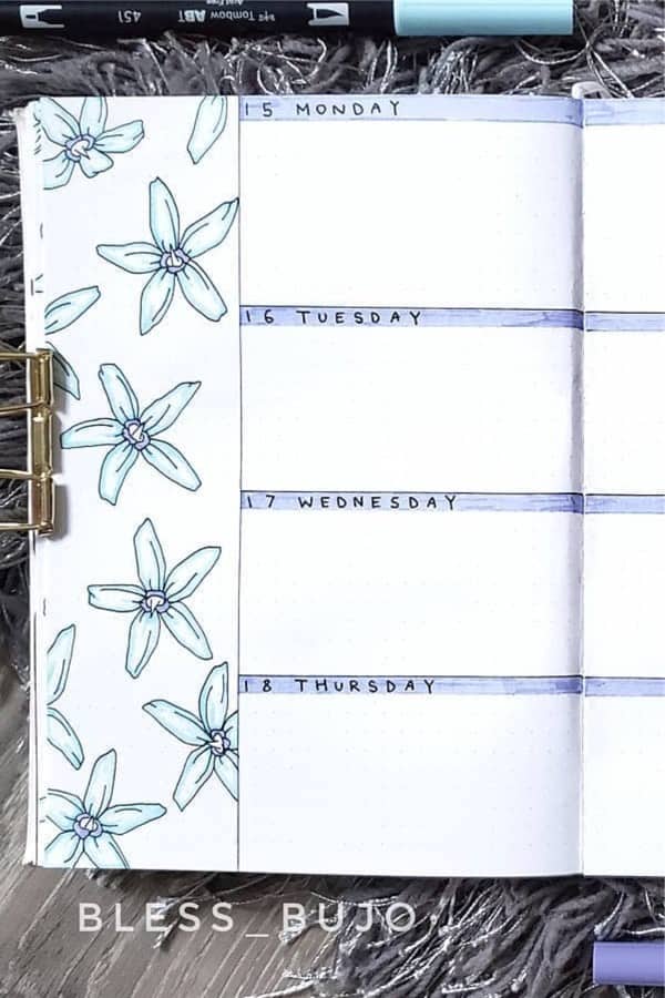 cute weekly layouts for summer