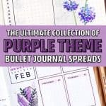 best purple theme ideas for journal