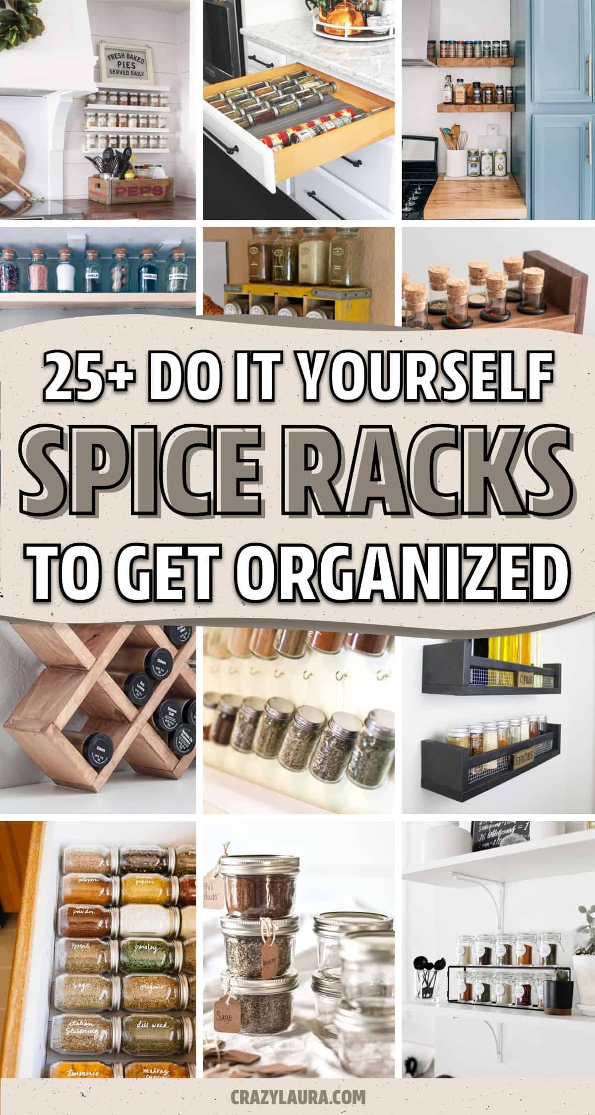 cheap ways to organize kitchen spices
