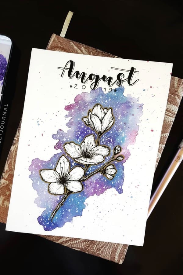 galaxy cover page for august