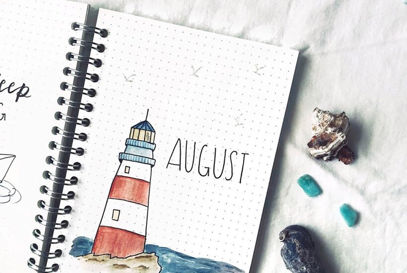 45 Best August Monthly Cover Ideas For Summer Bujos in 2025