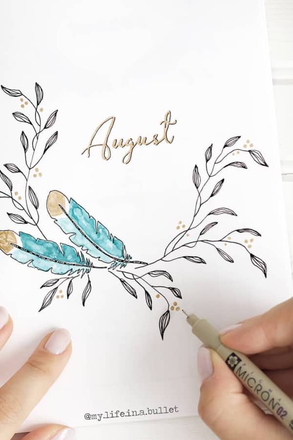 easy monthly cover pages for aug
