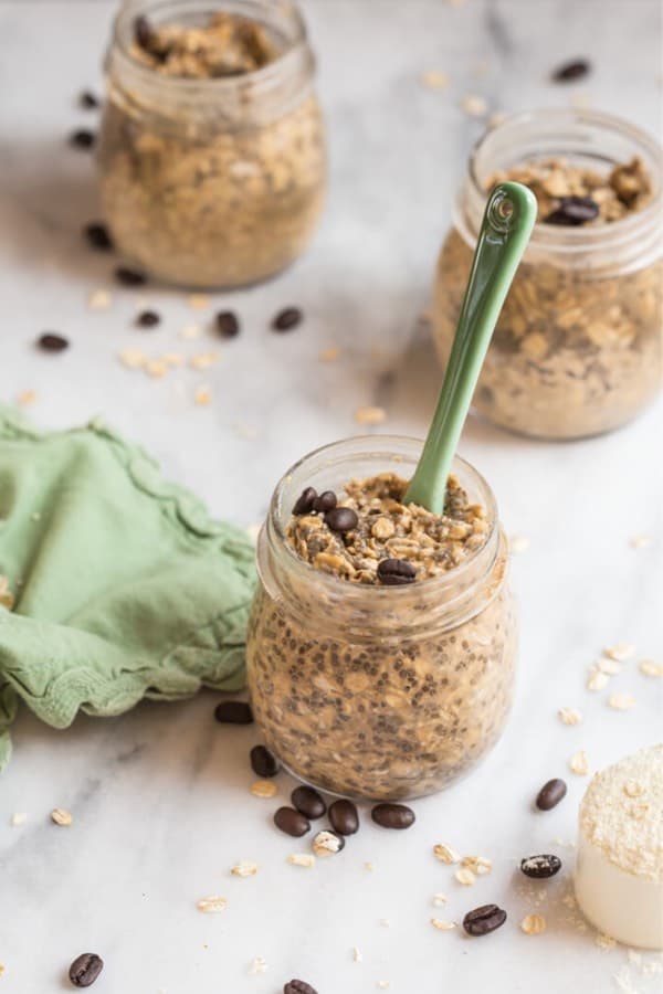 coffee oats in a jar