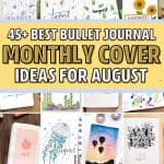 best ideas for august bujo cover