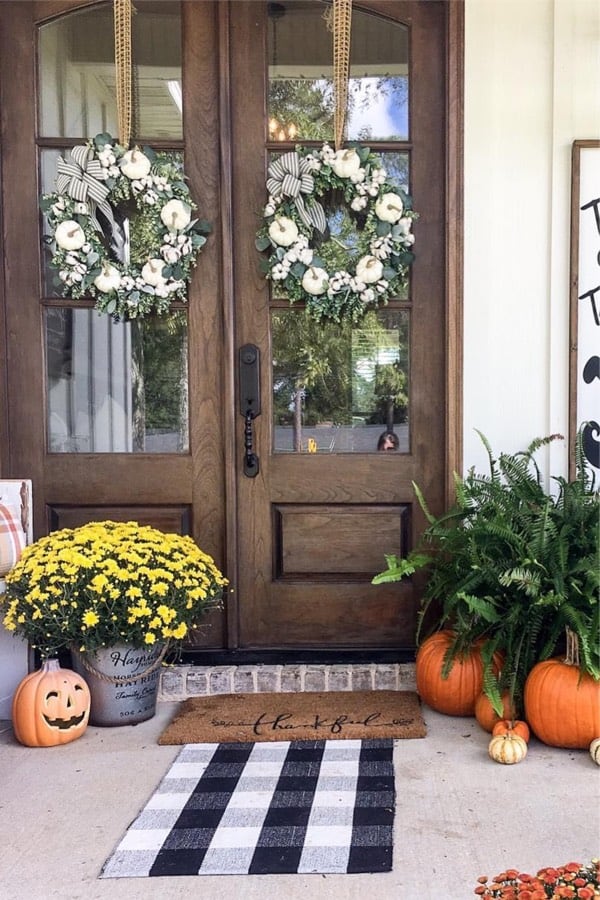 easy ideas for fall porch