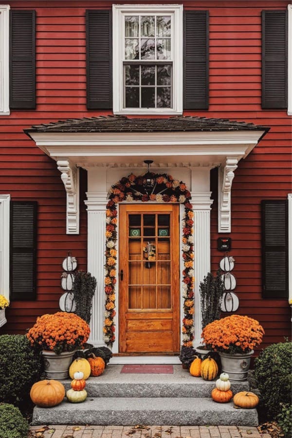best colonial front porch ideas for fall