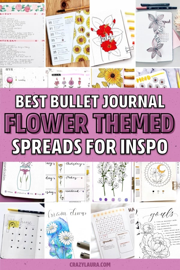 best flower ideas for bullet journal
