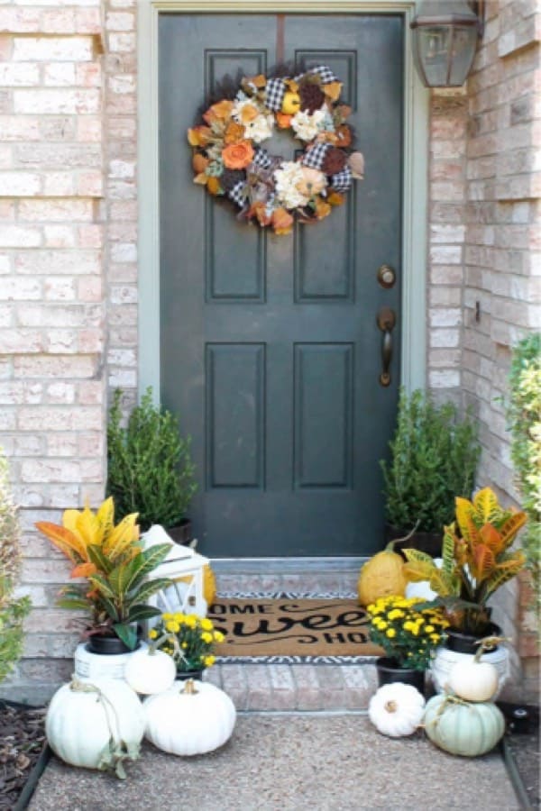 simple front door ideas for fall
