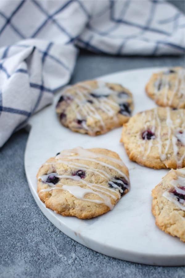 low carb cookies with blueberries