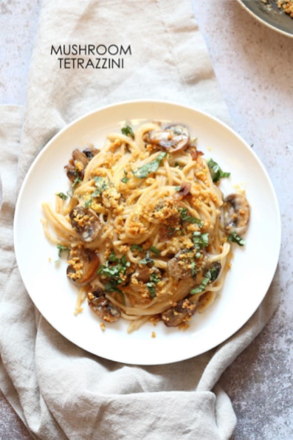 quick instant pot mushroom pasta