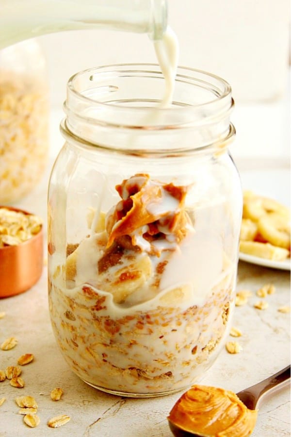 quick oatmeal in a jar