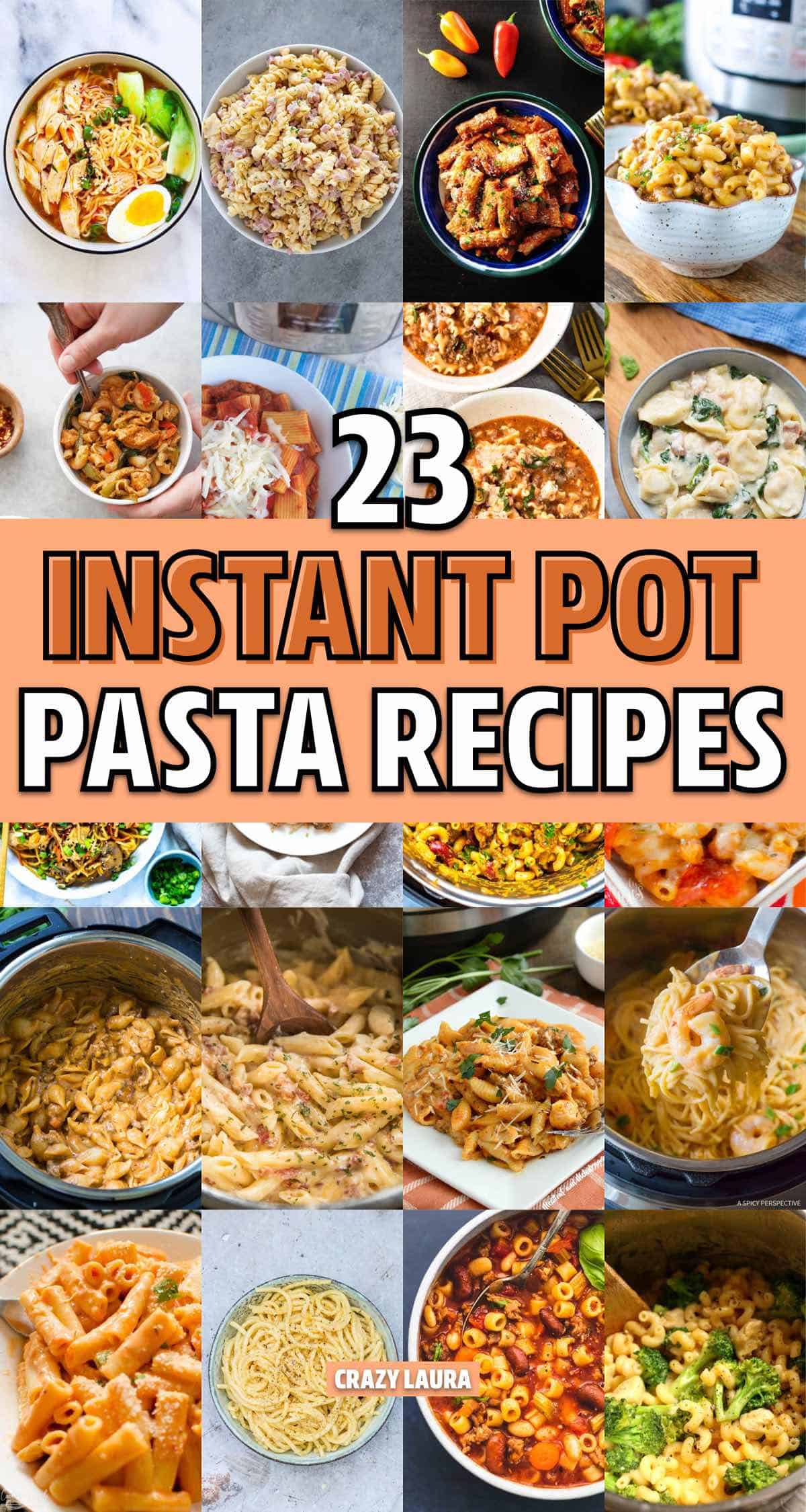 fast instant pot dinner with pasta