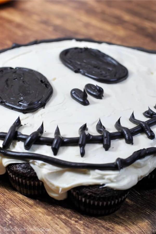 skeleton cupcake recipe idea