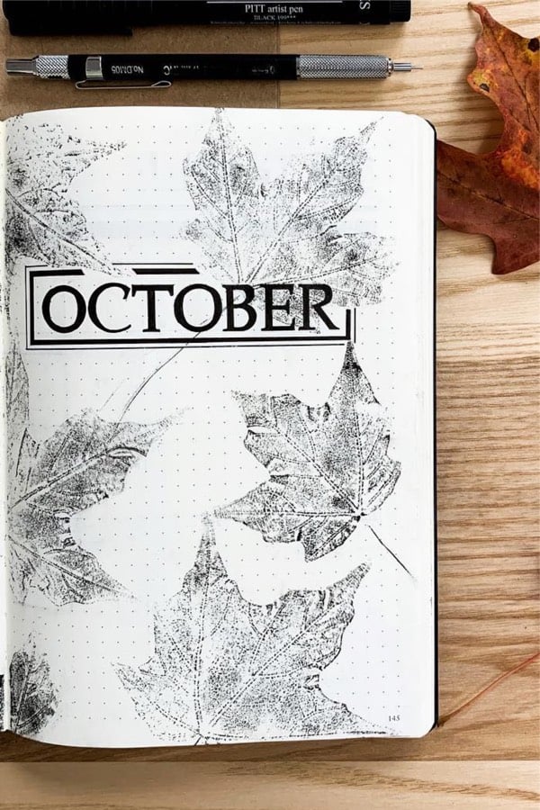 creative ideas for ocotober cover page
