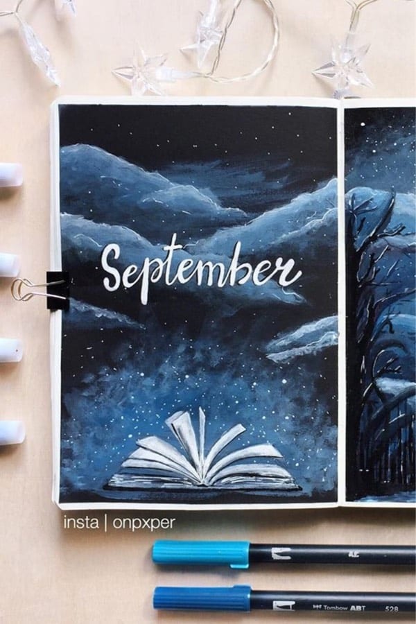bujo cover page ideas for autumn