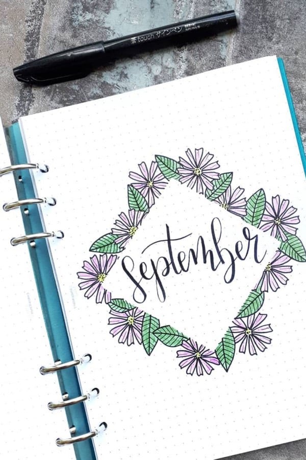 floral monthly cover ideas for september
