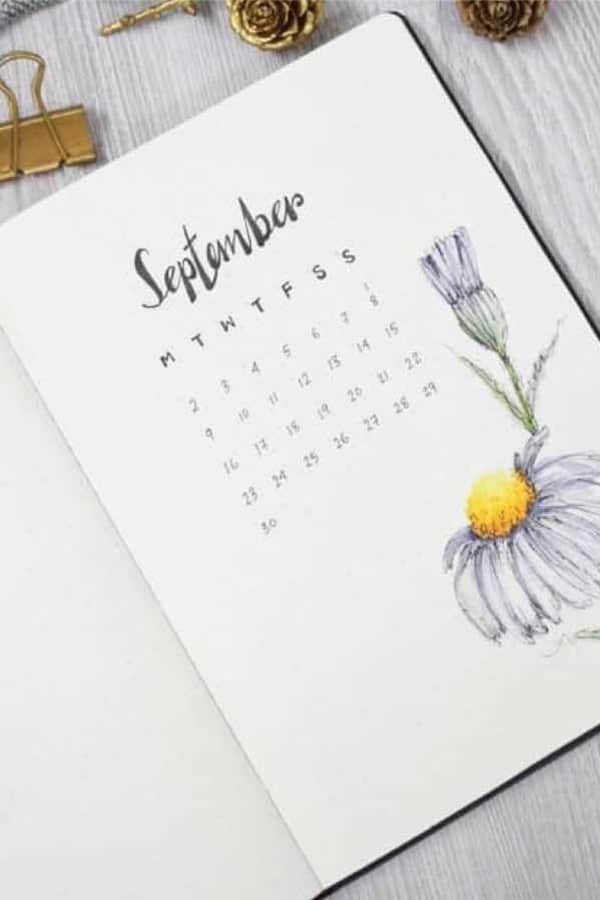 daisy monthly cover page for fall