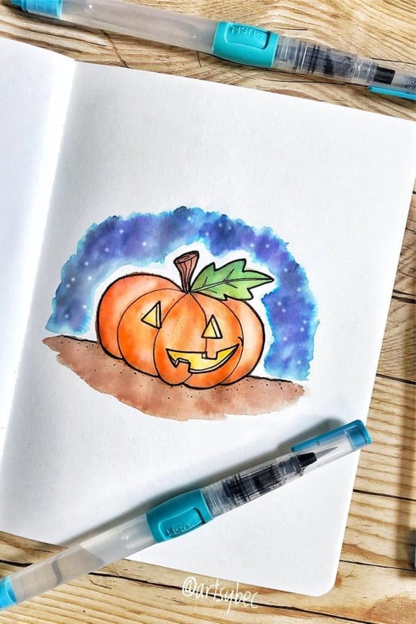 bujo cover page ideas for halloween
