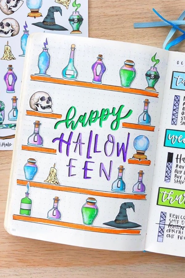 cute october monthly cover example