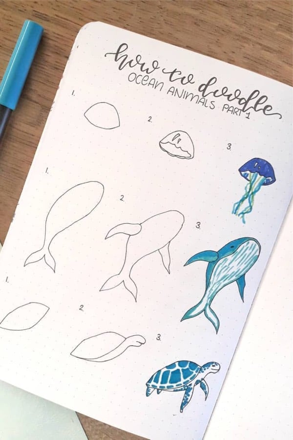 jellyfish doodle tutorial