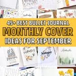 fall bujo cover page ideas