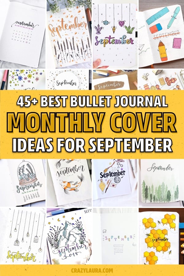 fall bujo cover page ideas