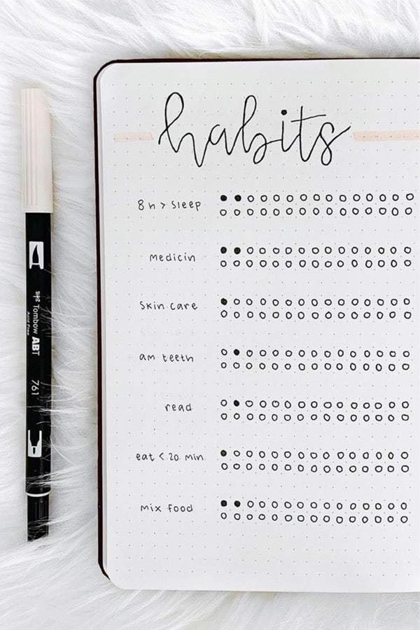 easy ways to track habits for september