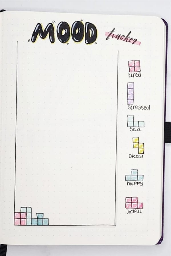cute mood tracker example for sept