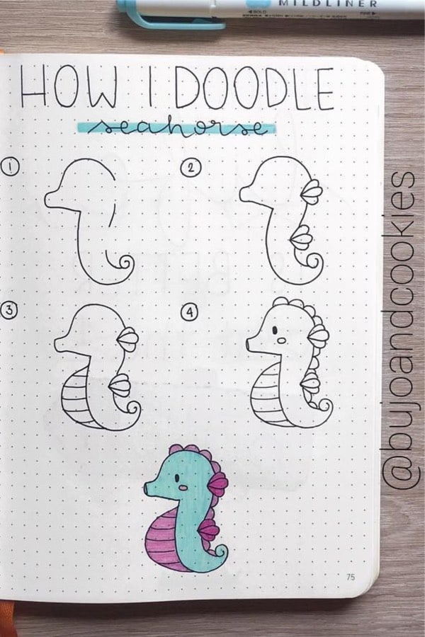 easy ocean animal drawing tutorial