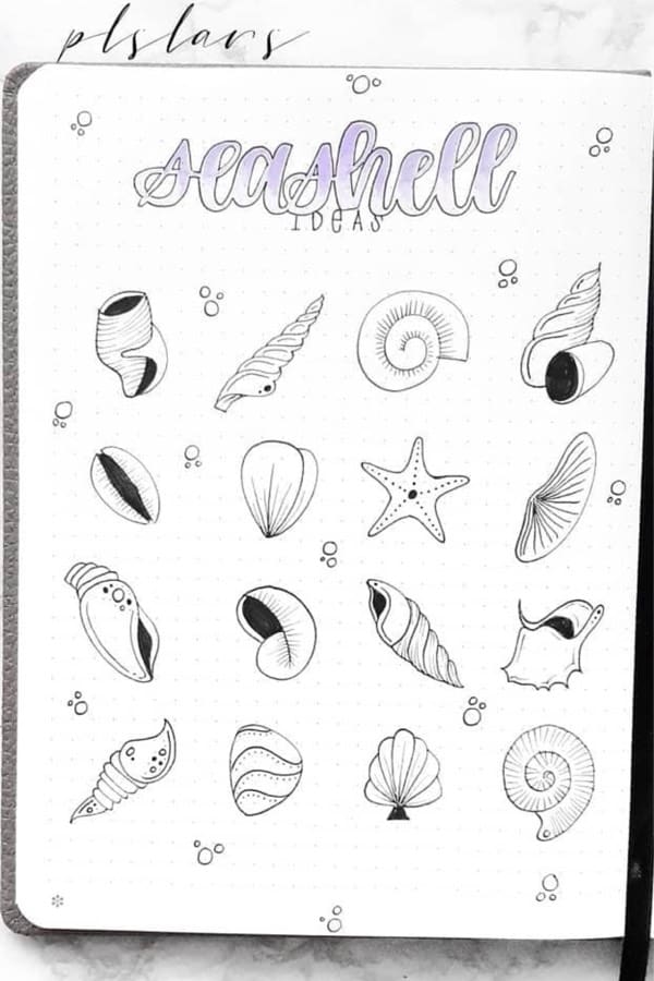 best ideas for ocean theme bujo drawing