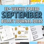 sept layouts for bullet journals