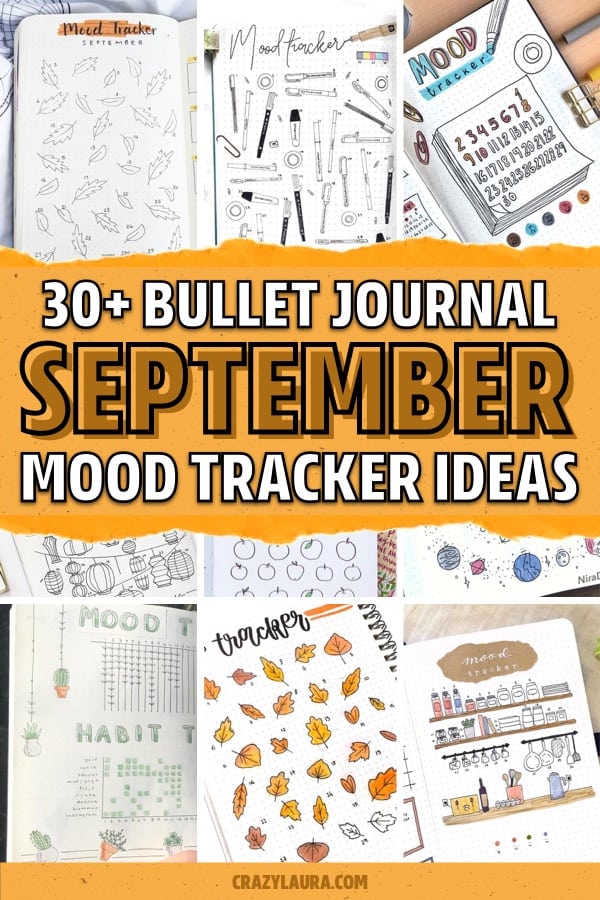 best mood tracker layouts for september