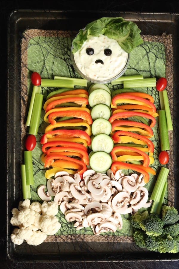veggie tray for hallowen