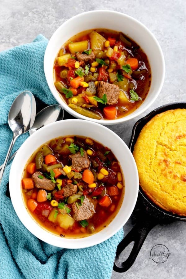 best veggie beef soup recipe for instant pot