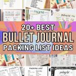 20 Must-Have Packing List Concepts for Bullet Journal Fanatics