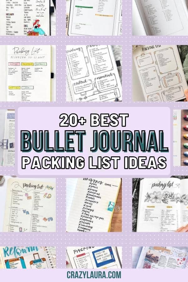 Top 20 Packing List Ideas for Bullet Journal Enthusiasts